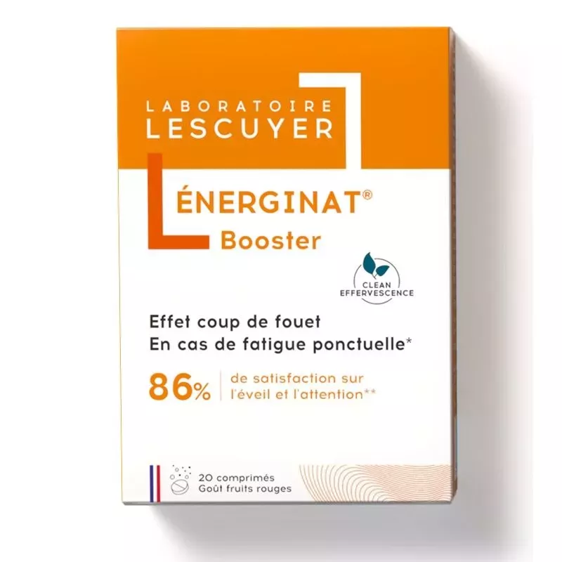 Énerginat Booster effet coup de fouet Laboratoires Lescuyer - 20 comprimés effervescents