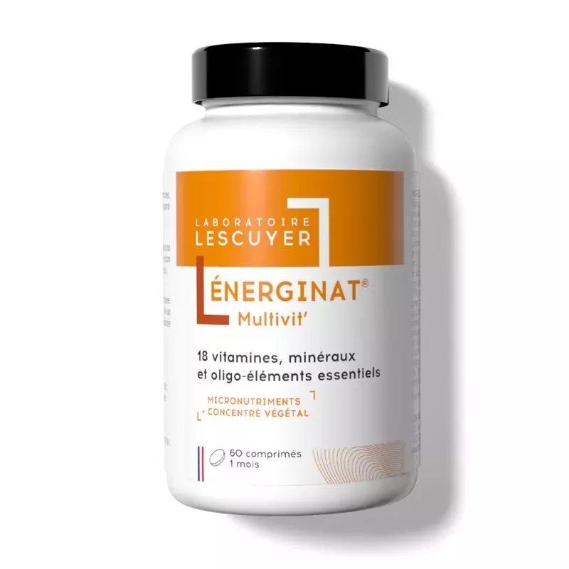 Énerginat Multivit' en cas de fatigue Laboratoires Lescuyer - 60 comprimés