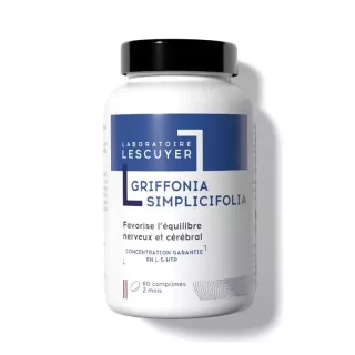 Griffonia Simplicifolia Équilibre nerveux & cérébral Laboratoires Lescuyer - 60 comprimés