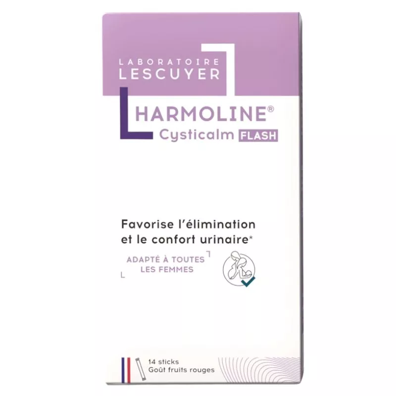 Harmoline Cysticalm Flash Confort urinaire Laboratoires Lescuyer - 10 sticks