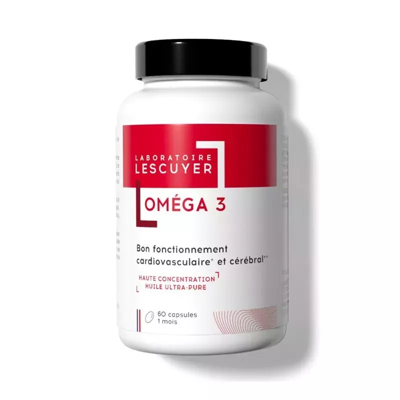 Oméga 3 Bon Fonctionnement cardiovasculaire & cérébral Laboratoires Lescuyer - 60 capsules