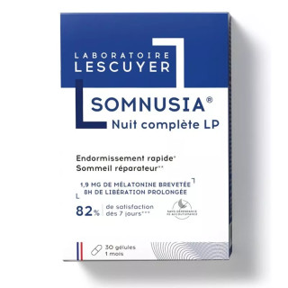 Somnusia Nuit complète LP sommeil réparateur Laboratoires Lescuyer - 30 gélules