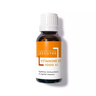 Vitamine D3 1000 UI ossature & immunité Laboratoires Lescuyer - 20ml