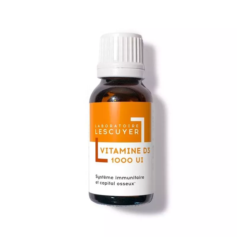 Vitamine D3 1000 UI ossature & immunité Laboratoires Lescuyer - 20ml