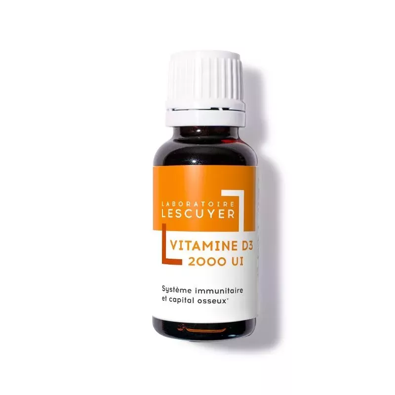 Vitamine D3 2000 UI ossature & immunité Laboratoires Lescuyer - 20ml