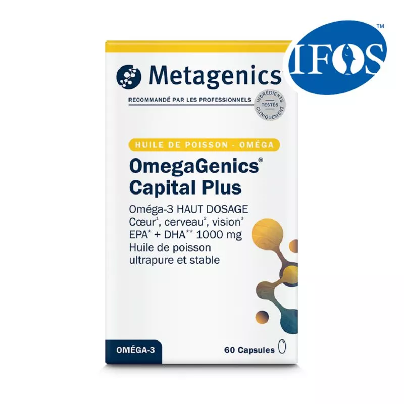 OmegaGenics Capital Plus Metagenics - Acides gras essentiels - 60 capsules