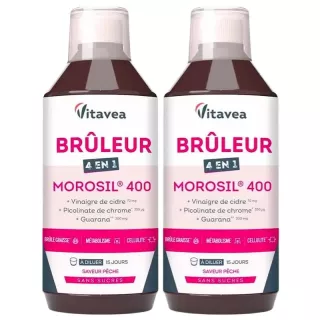 Brûleur 4en1 Morosil 400 Vitavea - Objectifs Minceur - 2 x 500ml