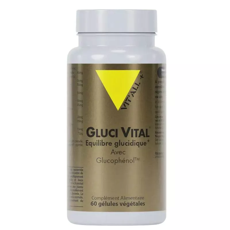 Gluci-Vital équilibre glucidique avec Glucophenol™ Vit'all+ - 60 gélules