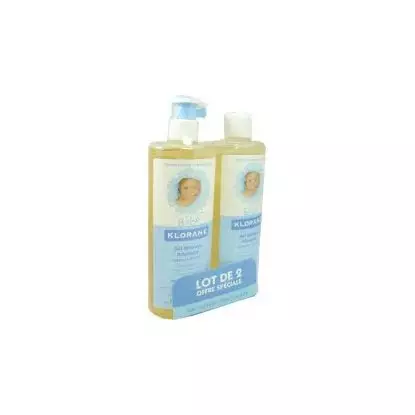 Klorane Bébé Gel Lavant Corps Lot de 2x500ml 