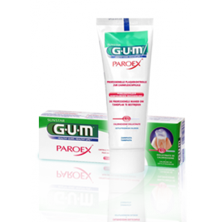 Gum Dentifrice Paroex Gencives et Traitement d'attaque Gel 75ml