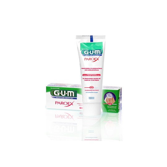 Gum Dentifrice Paroex Gencives et Traitement d'attaque Gel 75ml