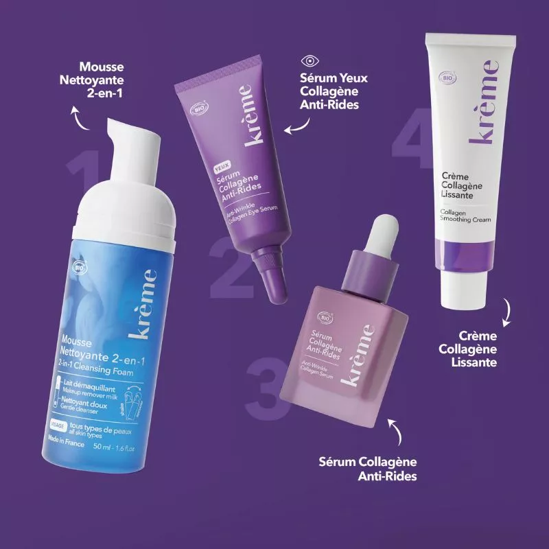 Trousse routine lissante Krème - 4 soins en format voyage