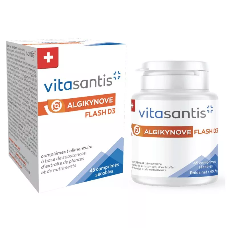 Vitasantis® Flash D3 Algikynove Santis Pharma - 45 comprimés sécables