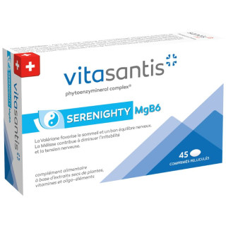 Vitasantis® Serenighty-MgB6 Santis Pharma - Sommeil naturel - 45 comprimés