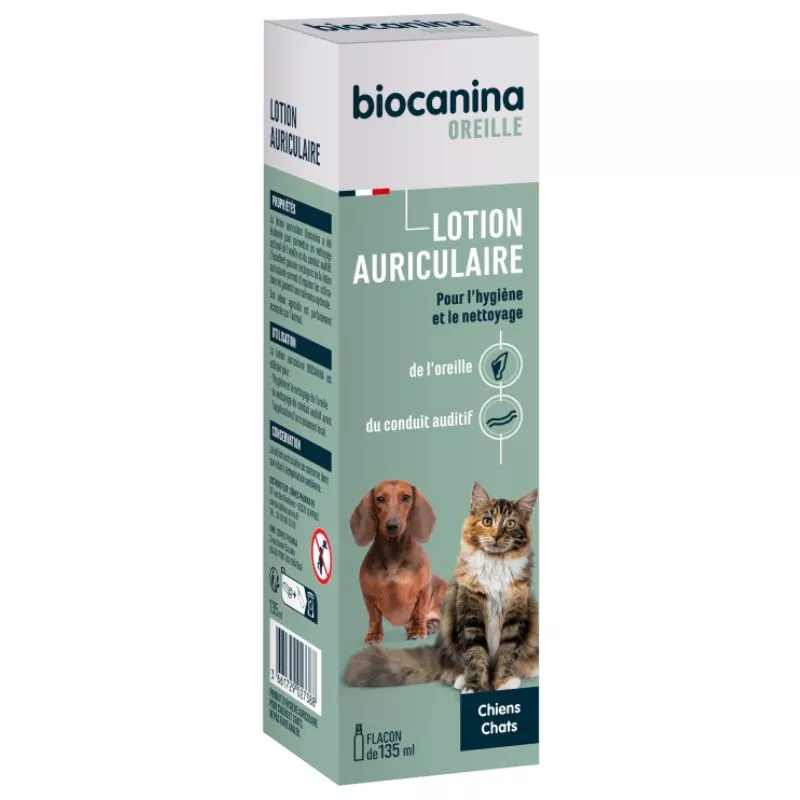 Lotion auriculaire chat et chien Biocanina - 135ml