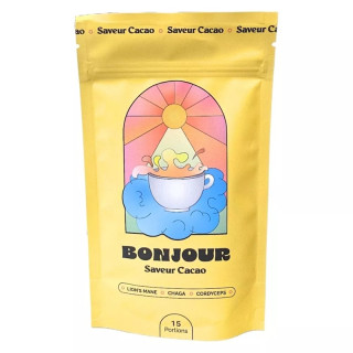 Boisson naturelle aux champignons adaptogènes saveur cacao Bonjour Drink - 15 portions