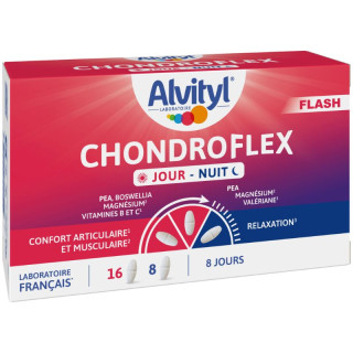 Chondroflex Jour-Nuit Confort articulaire Alvityl® - 16 comprimés jour + 8 comprimés nuit
