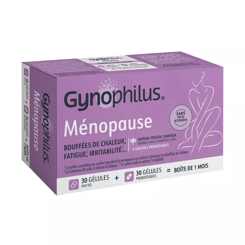 Gynophilus ménopause Immubio - Désagréments de la ménopause - 60 gélules
