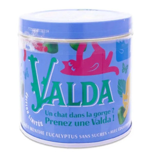 Gommes sans sucre "Chat dans la Gorge" Menthe Eucalyptus Édition Limitée Valda - 160g