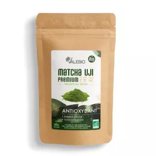 Matcha Premium Uji Bio Laboratoires Valebio - Antioxydant naturel - 60g