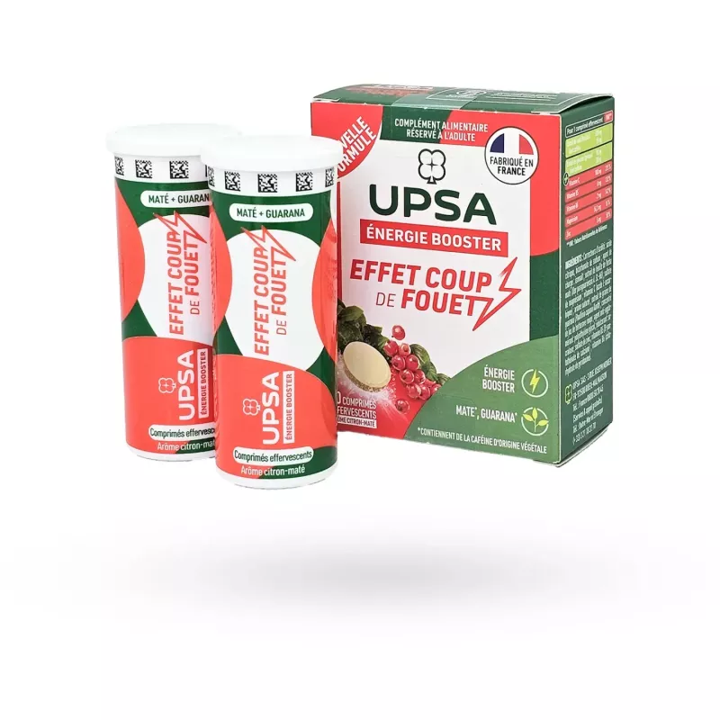 Booster Énergie 5 en 1 UPSA - Énergie & vitalité - 20 comprimés