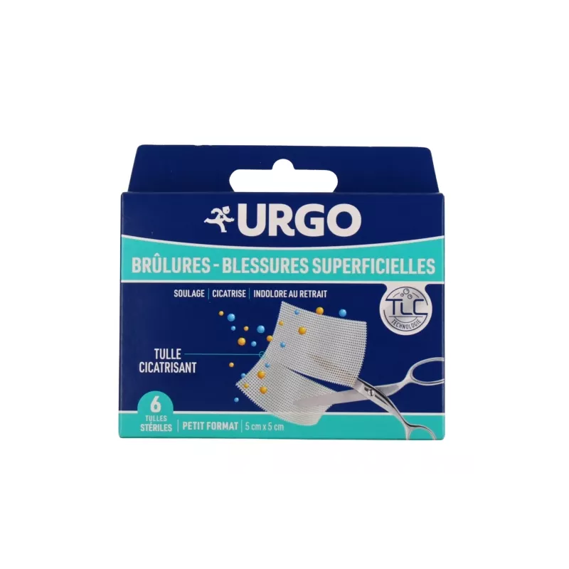 Tulles brûlures et blessures superficielles Urgo - 6 tulles