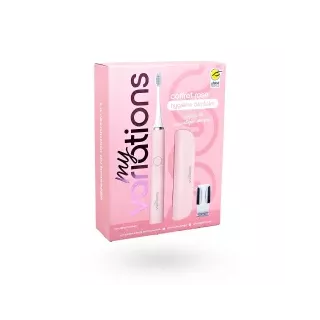 Coffret-cadeau brosse à dents électrique Pastel-Rose MyVariations + 4 accessoires