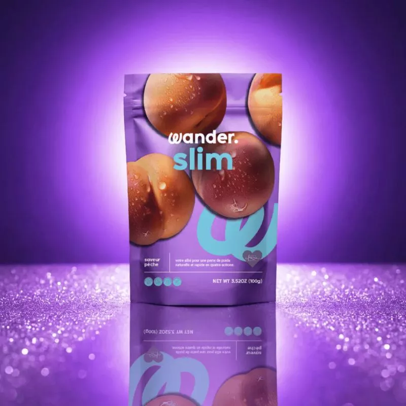 Wander Slim coupe-faim naturel Pêche Wandernana - 100g