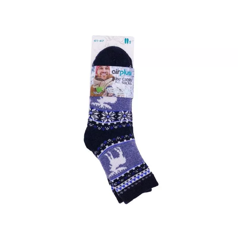 Chaussettes hydratantes hommes Renne bleu Aloe Cabin AirPlus - 41-47