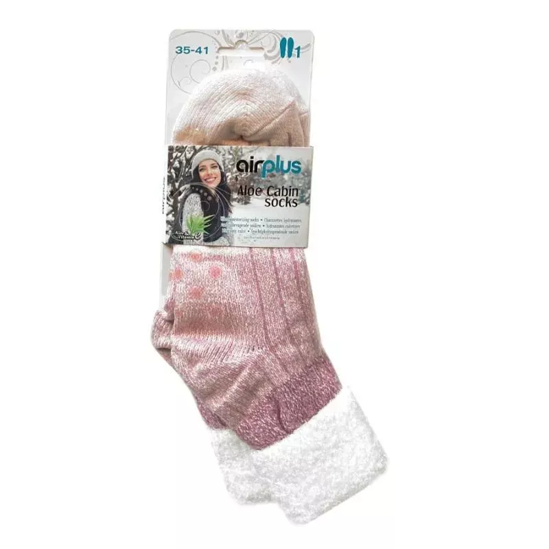 Chaussettes hydratantes femme Cocooning Rose Aloe Cabin AirPlus - 35-41
