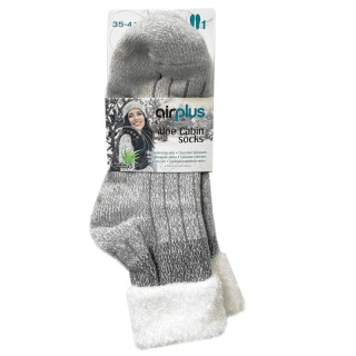 Chaussettes hydratantes femme Cocooning Gris Aloe Cabin AirPlus - 35-41