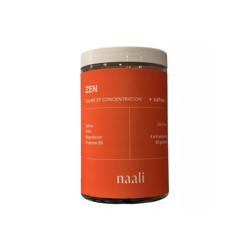 Gommes calme et concentration Safran ZenKids Naali - 90 gommes