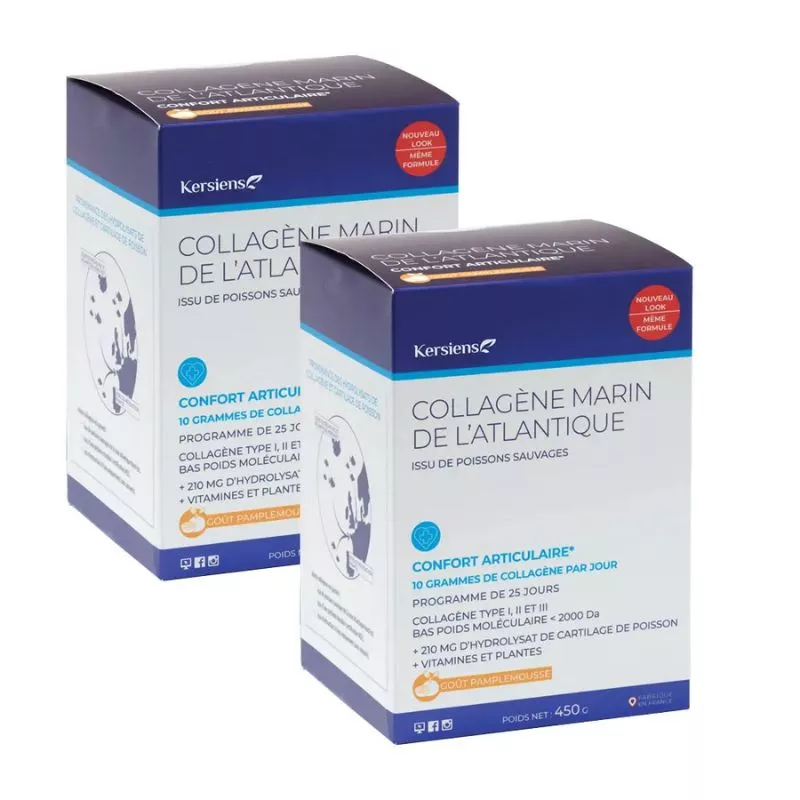 Collagène marin de Bretagne Kersiens - Confort Articulaire - 2x450g