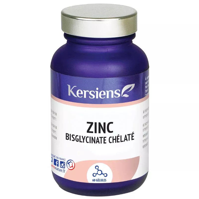 Zinc bisglycinate chélaté Kersiens - 60 gélules