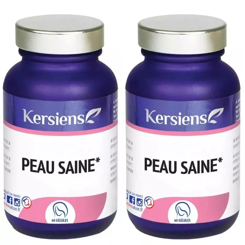 Peau saine Kersiens - Problèmes de peau - 2 x 60 gélules