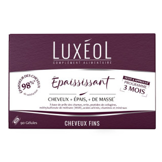 Complément alimentaire épaississant cheveux fins Luxéol - 90 gélules