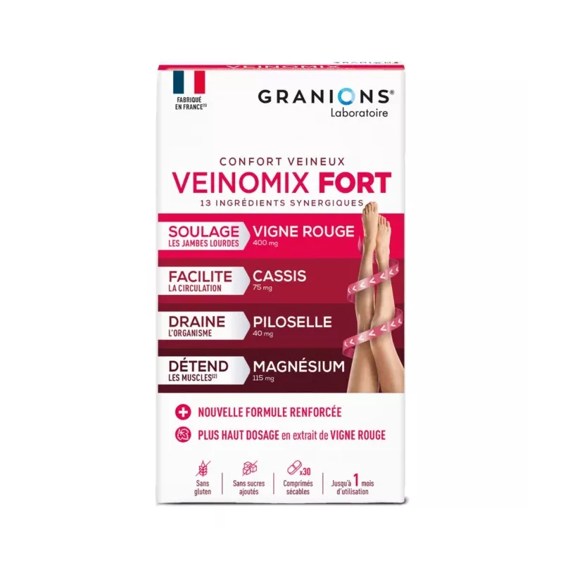 Veinomix Granions - Confort veineux - 30 comprimés