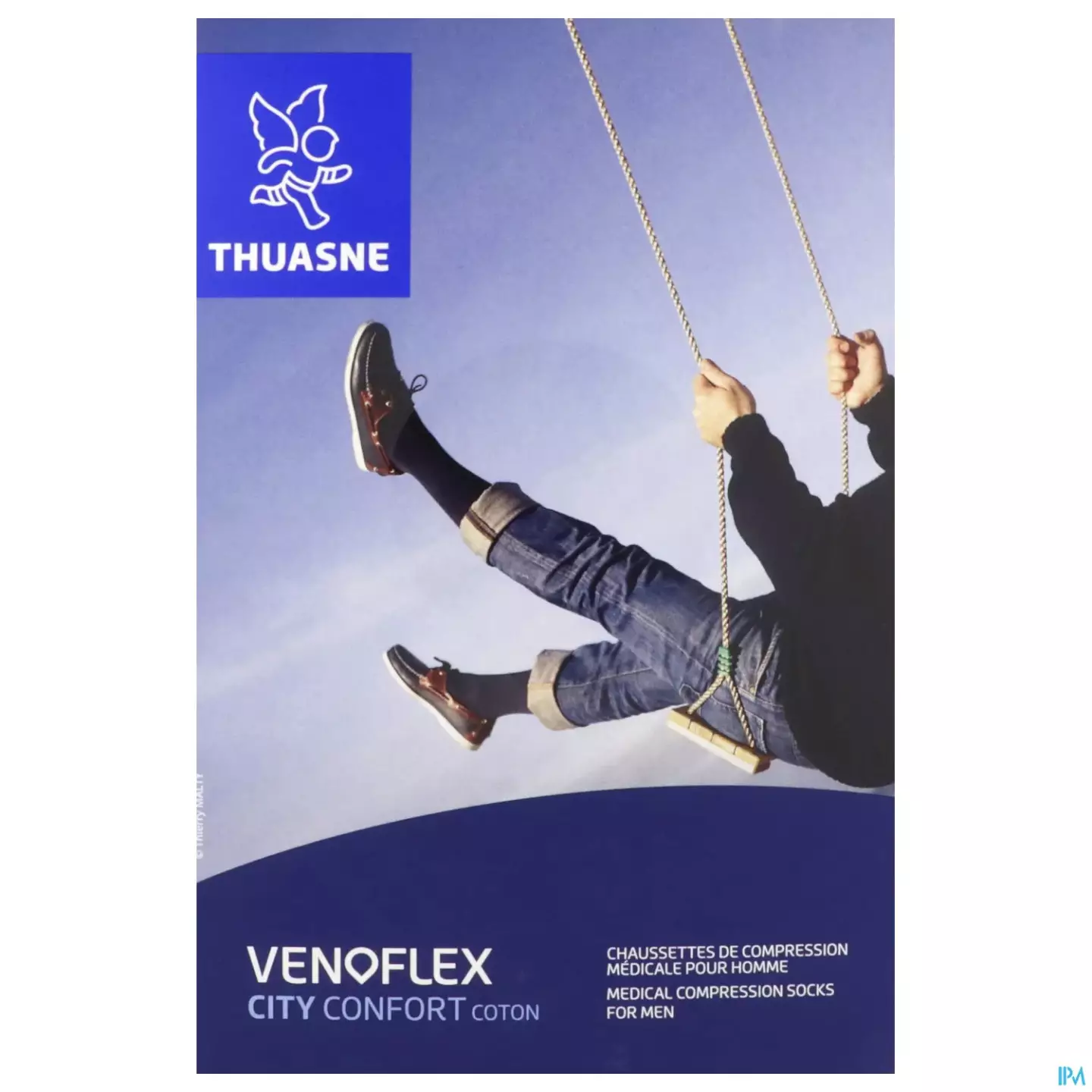 Venoflex Bas de Contention Homme City Coton Marin L2 | Purepara