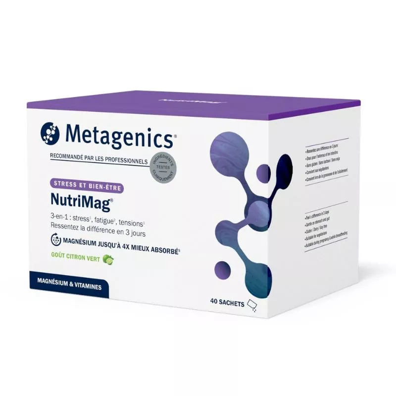 NutriMag Metagenics - Stress, fatigue & tensions - 40 sachets