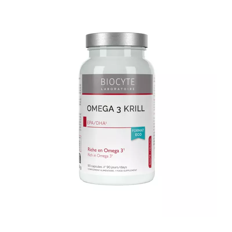 Omega 3 Krill Biocyte Longevity - Fonction cardiaque normale - 90 capsules