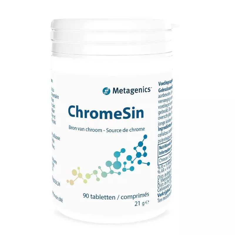 ChromeSin Metagenics - Taux de glucides dans le sang - 90 comprimés