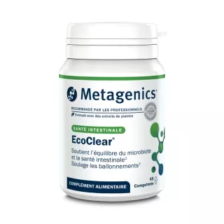 EcoClear Metagenics - Microbiote intestinal et confort digestif - 45 comprimés