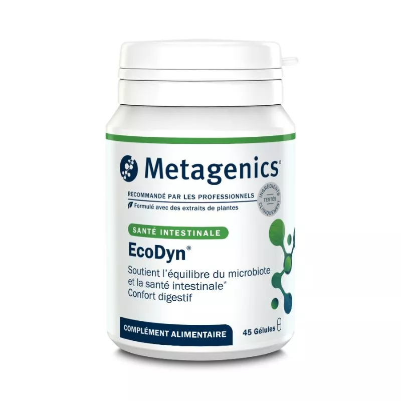 EcoDyn Metagenics - Microbiote intestinal et confort digestif - 45 comprimés
