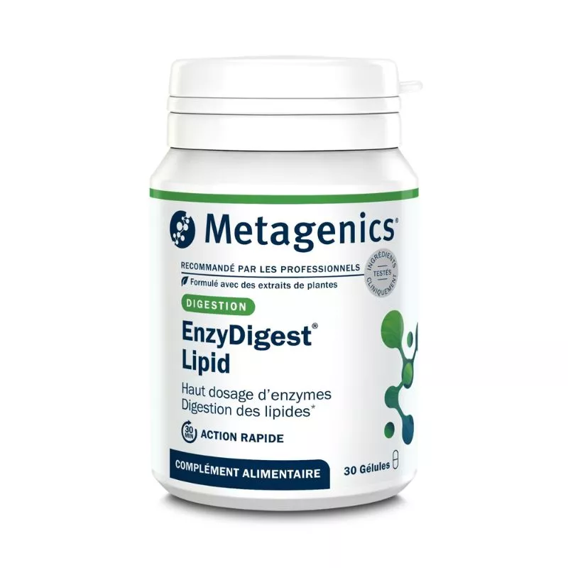 EnzyDigest Lipid Metagenics - Soutient la digestion des lipides - 30 gélules