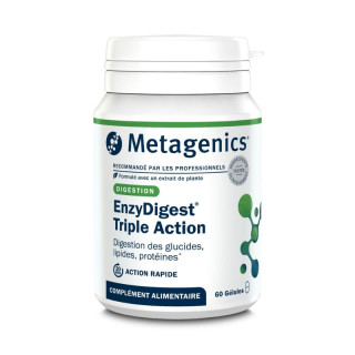 EnzyDigest Triple Action Metagenics - Digestion des glucides, lipides, protéines - 60 gélules