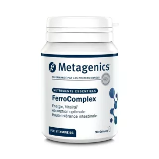 FerroComplex Metagenics - Énergie & vitalité - 90 gélules