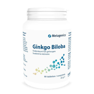 Ginkgo Biloba Metagenics - Soutient la mémoire - 90 comprimés