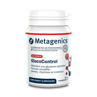 GlucoControl Metagenics - Taux normaux de glucose dans le sang - 60 comprimés
