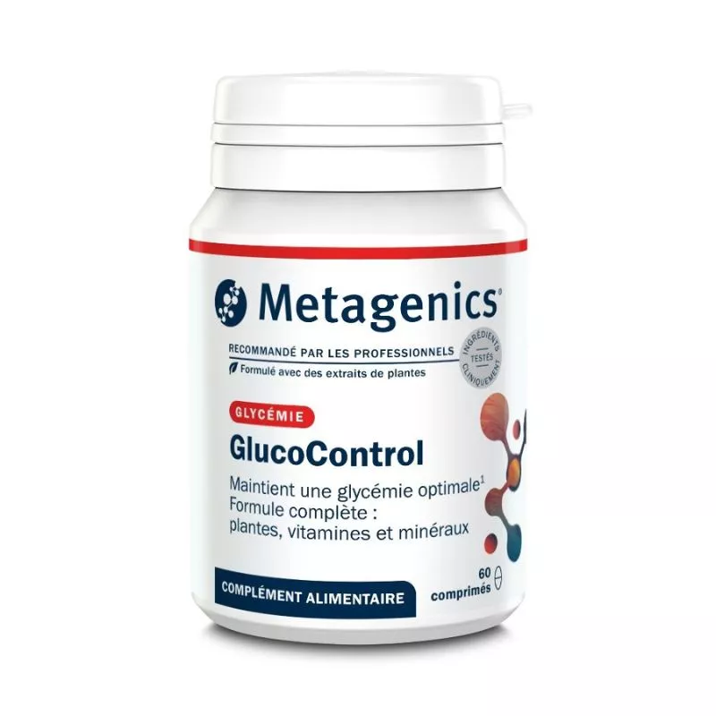 GlucoControl Metagenics - Taux normaux de glucose dans le sang - 60 comprimés
