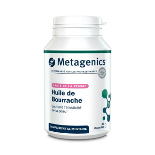 Huile de bourrache Metagenics - Soutient l'élasticité de la peau - 90 capsules